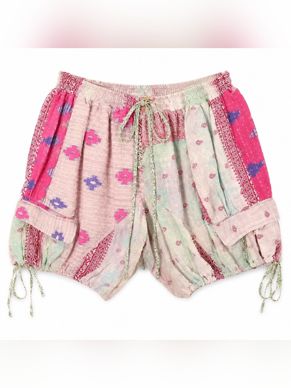🐼#1695 Indi and Sai Daisy Cargo Shorts